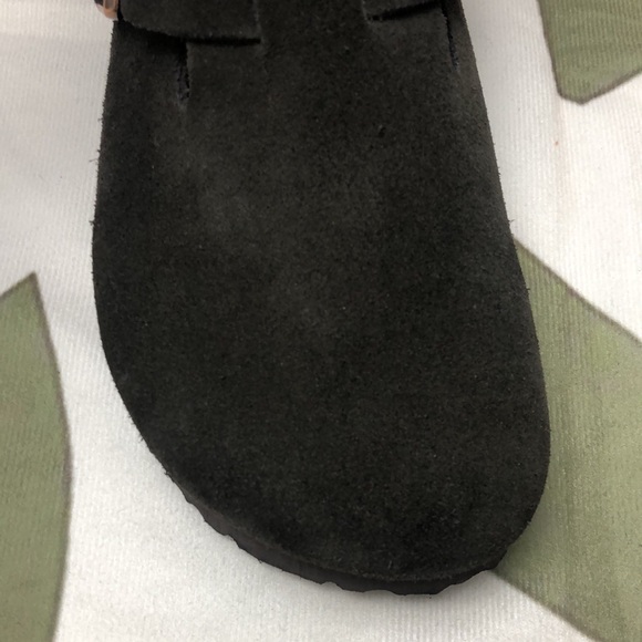 NWT Women's Mocha Suede Birkenstock Boston Shoes - Narrow Fit - Picture 7 of 8